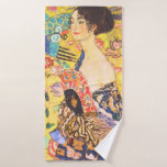 Gustav Klimt Lady With Fan vintage art nouveau Bath Towel Set<br><div class="desc">Gustav Klimt Lady With Fan vintage art nouveau</div>