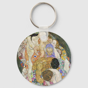 Gustav Klimt Life and Death Key Chain