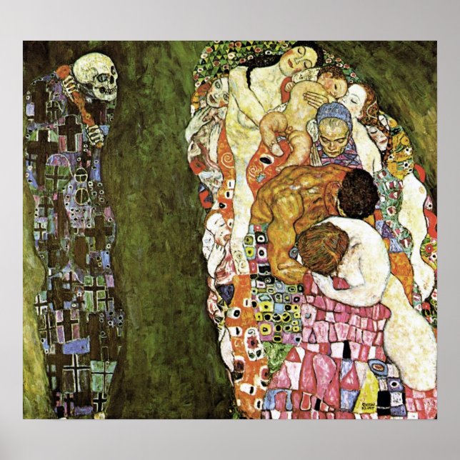 Gustav Klimt ~ Life and Death Poster (Front)