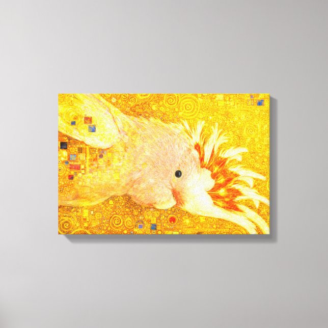 Gustav Klimt Major Mitchell Cockatoo Canvas Print (Front)
