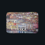 Gustav Klimt - Malcesine at Lake Garda Italy Bath Mat<br><div class="desc">Malcesine is a commune (municipality) in the Province of Verona in Italy, located about 120 km northwest of Venice. Painted by Gustave Klimt in 1913, the original was destroyed during World War II. Unlike similar stores, Art Lover's Cafe features classic, high resolution works of art that have been carefully restored,...</div>