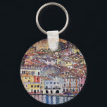 Gustav Klimt - Malcesine at Lake Garda Italy Key Ring<br><div class="desc">Malcesine is a commune (municipality) in the Province of Verona in Italy, located about 120 km northwest of Venice. Painted by Gustave Klimt in 1913, the original was destroyed during World War II. Unlike similar stores, Art Lover's Cafe features classic, high resolution works of art that have been carefully restored,...</div>