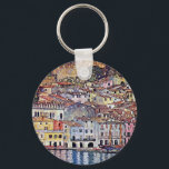 Gustav Klimt - Malcesine at Lake Garda Italy Key Ring<br><div class="desc">Malcesine is a commune (municipality) in the Province of Verona in Italy, located about 120 km northwest of Venice. Painted by Gustave Klimt in 1913, the original was destroyed during World War II. Unlike similar stores, Art Lover's Cafe features classic, high resolution works of art that have been carefully restored,...</div>