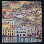 Gustav Klimt - Malcesine at Lake Garda Italy Napkin<br><div class="desc">Malcesine is a commune (municipality) in the Province of Verona in Italy, located about 120 km northwest of Venice. Painted by Gustave Klimt in 1913, the original was destroyed during World War II. Unlike similar stores, Art Lover's Cafe features classic, high resolution works of art that have been carefully restored,...</div>