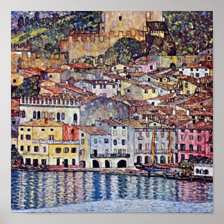 Gustav Klimt - Malcesine at Lake Garda Italy Poster