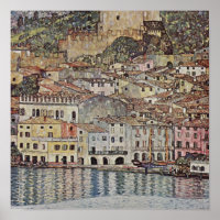 Gustav Klimt - Malcesine Lake Garda Italy Poster