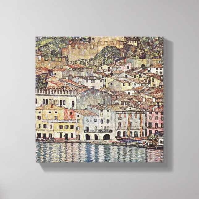 Gustav Klimt - Malcesine on Lake Garda Canvas Print (Front)