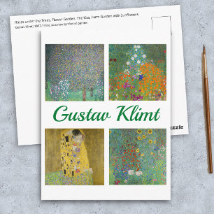 Gustav Klimt Masterpieces Postcard