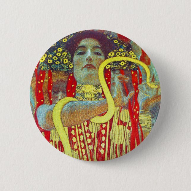 Gustav Klimt Medicine II 6 Cm Round Badge (Front)