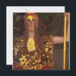 Gustav Klimt - Minerva Or Pallas Athena Holiday Card<br><div class="desc">Gustav Klimt - Minerva Or Pallas Athena</div>