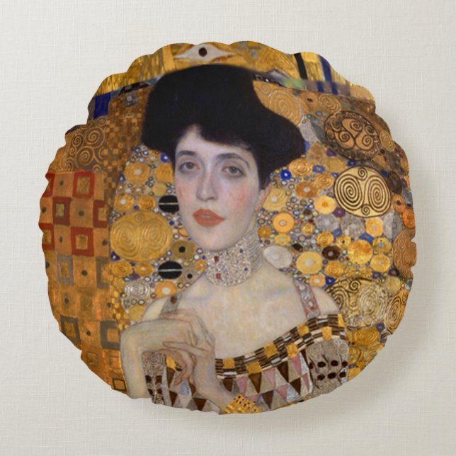 Gustav Klimt | Modified Version | Woman Round Cushion (Front)