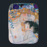 Gustav Klimt - Mother and Child Burp Cloth<br><div class="desc">Mother and Child (detail of Three Ages of Woman) - Gustav Klimt,  Oil on Canvas,  1905</div>