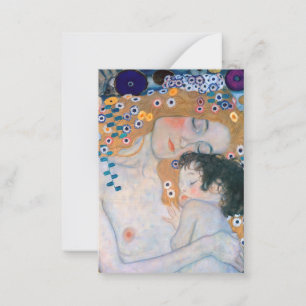 Gustav Klimt - Mother and Child Card