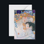 Gustav Klimt - Mother and Child Card<br><div class="desc">Mother and Child (detail of Three Ages of Woman) - Gustav Klimt,  Oil on Canvas,  1905</div>