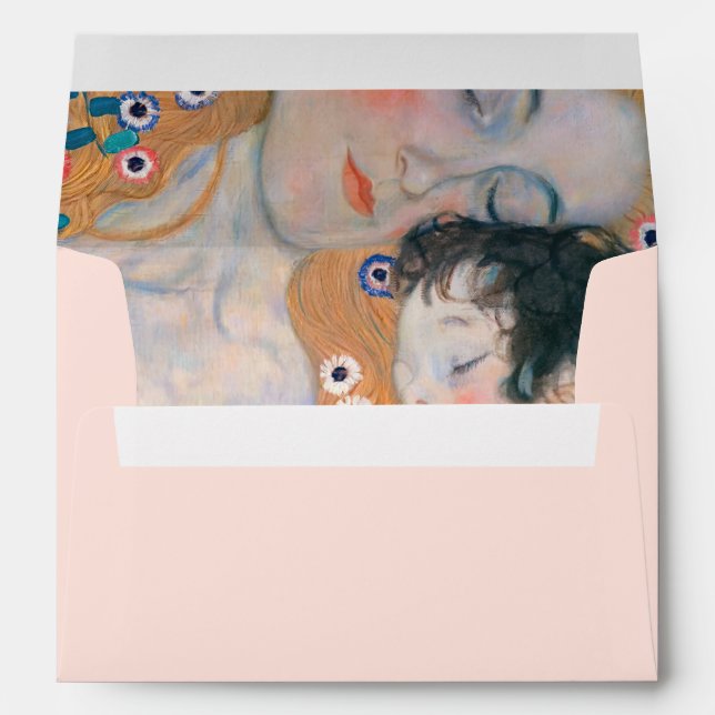 Gustav Klimt - Mother and Child Envelope (Back (Bottom))