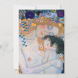Gustav Klimt - Mother and Child Invitation