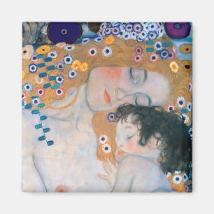 Gustav Klimt - Mother and Child Magnet