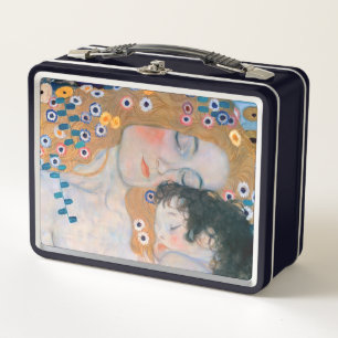 Gustav Klimt - Mother and Child Metal Lunch Box