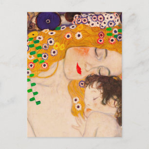 Gustav Klimt - Mother and Child Postcard