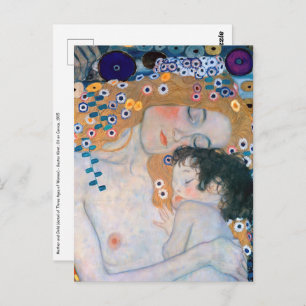 Gustav Klimt - Mother and Child Postcard