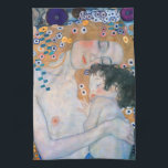 Gustav Klimt - Mother and Child Tea Towel<br><div class="desc">Mother and Child (detail of Three Ages of Woman) - Gustav Klimt,  Oil on Canvas,  1905</div>
