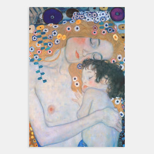 Gustav Klimt - Mother and Child Wrapping Paper Sheet