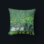 Gustav Klimt - Mountain Slope at Unterach Cushion<br><div class="desc">Mountain Slope at Unterach / Slope in a Forest on Attersee Lake - Gustav Klimt,  Oil on Canvas,  1916</div>