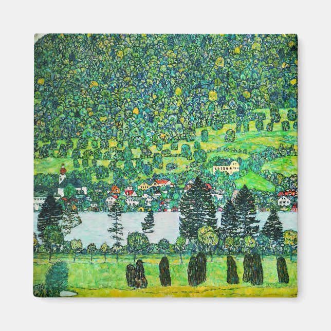 Gustav Klimt - Mountain Slope at Unterach Magnet (Front)