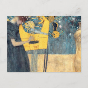Gustav Klimt Music Postcard