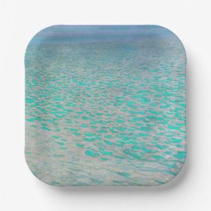 Gustav Klimt - On Lake Attersee Paper Plate