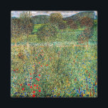 Gustav Klimt - Orchard Magnet<br><div class="desc">Orchard / Blooming Field / Field of Flowers - Gustav Klimt,  Oil on Canvas,  1907</div>
