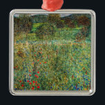 Gustav Klimt - Orchard Metal Tree Decoration<br><div class="desc">Orchard / Blooming Field / Field of Flowers - Gustav Klimt,  Oil on Canvas,  1907</div>