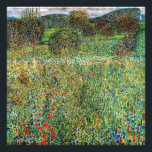 Gustav Klimt - Orchard Photo Print<br><div class="desc">Orchard / Blooming Field / Field of Flowers - Gustav Klimt,  Oil on Canvas,  1907</div>