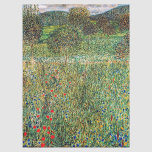 Gustav Klimt - Orchard Tissue Paper<br><div class="desc">Orchard / Blooming Field / Field of Flowers - Gustav Klimt,  Oil on Canvas,  1907</div>