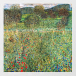 Gustav Klimt - Orchard Window Cling<br><div class="desc">Orchard / Blooming Field / Field of Flowers - Gustav Klimt,  Oil on Canvas,  1907</div>