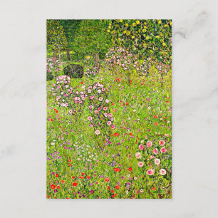 Gustav Klimt Orchard with Roses Enclosure Card