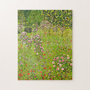 Gustav Klimt Orchard with Roses Jigsaw Puzzle