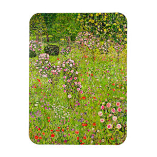 Gustav Klimt Orchard with Roses Magnet