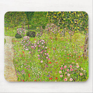 Gustav Klimt Orchard with Roses Mouse Mat