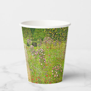Gustav Klimt Orchard with Roses Paper Cups