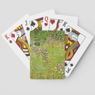 Gustav Klimt Orchard with Roses Playing Cards