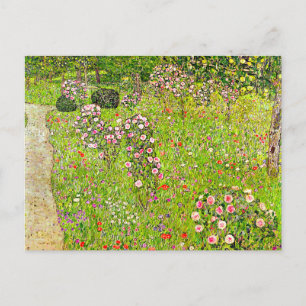Gustav Klimt Orchard with Roses Postcard