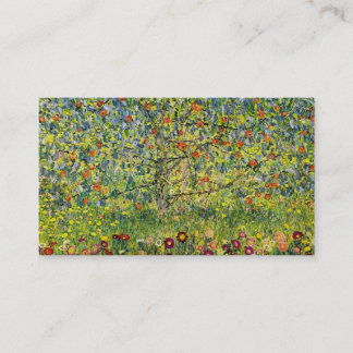 Gustav Klimt painting art nouveau The Apple Tree Business Card