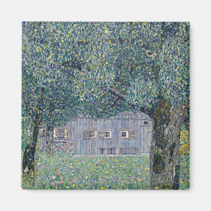 Gustav Klimt painting, Farmhouse in Upper Austria Magnet