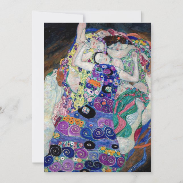 Gustav Klimt Painting The Virgin Holiday Card (Front)