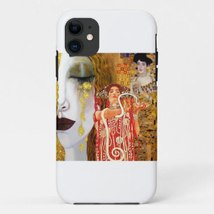 Gustav Klimt, paintings Collage, Combined art iPhone 11 Case