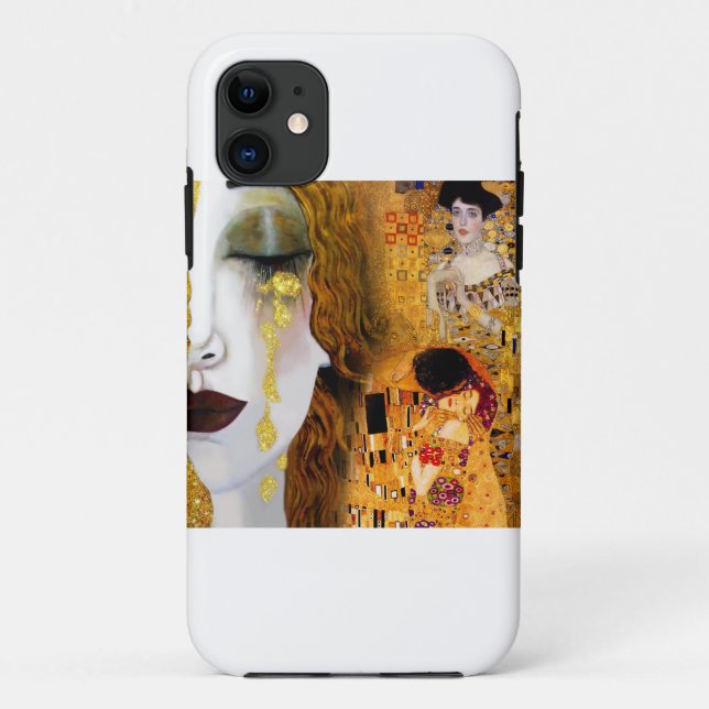 Gustav Klimt, paintings Collage, Combined art  Case-Mate iPhone Case (Back)