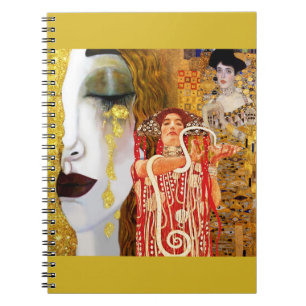 Gustav Klimt, paintings Collage, Combined art Notebook