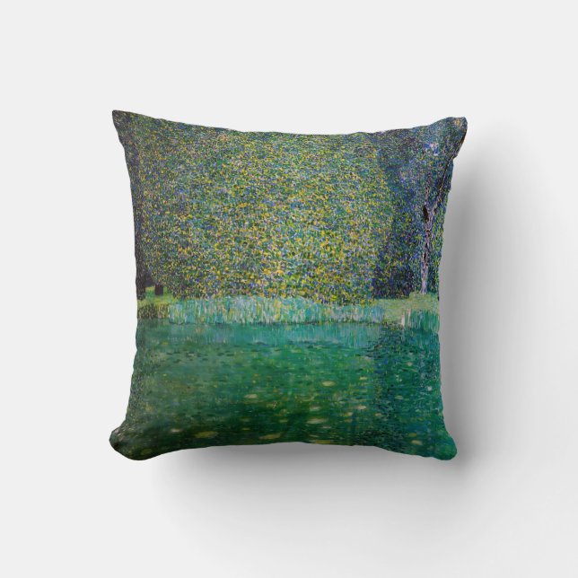 Gustav Klimt - Park of Schloss Kammer am Attersee Cushion (Front)