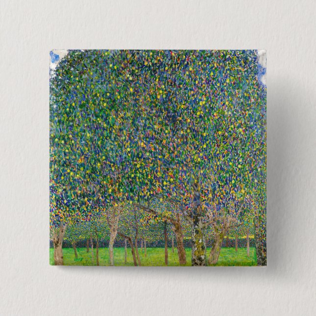 Gustav Klimt - Pear Tree 15 Cm Square Badge (Front)